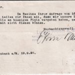 DR - 8 Pfg. Beethoven Perfin "LK" Firmenkarte Offenbach a/M - Weilheim 1929