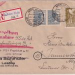All.Bes. - Mühlheim ü. Offenbach 1948 Poststelle I Nachnahme-Einschreibebrief