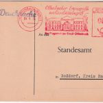 BRD - Offenbach a/M 1954 4 Pfg. AFS "Magistrat" Drucksachenkarte n. Roßdorf