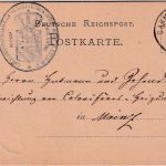 DR - 5 PfgE. Karte/portopfl. Dienstsache (Hofbauamt) Darmstadt - Mainz 1878