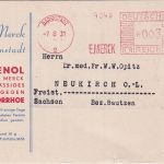 DR - Darmstadt 1931 3 Pfg. AFS "E. Merck" Werbedrucksache "Phanodorm" n Neukirch