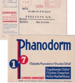 DR - Darmstadt 1931 3 Pfg. AFS "E. Merck" Werbedrucksache "Phanodorm" n Neukirch