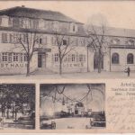 Hessen - Darmstadt Arheilgen Gasthaus z. Löwen sw-Mehrbild-AK gelaufen 1909