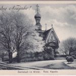 Hessen - Darmstadt russ. Kapelle Winteransicht sw-AK gelaufen 1913