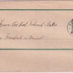 DR - Ranstadt 24/3 90 kl. K1 3 Pfg. Ganzsache/Streifband n. Brensbach