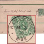 DR - Ranstadt 24/3 90 kl. K1 3 Pfg. Ganzsache/Streifband n. Brensbach