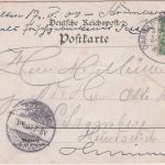 Hessen - Ober-Ramstadt Gasthaus Pfarrhaus etc. farb. Mehrbildlitho gelaufen 1900