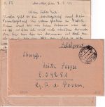 DR - Lützel-Wiebelsbach ü. Höchst (Odenw.) Poststelle I Feldpostbrief 9.5.44
