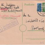 BRD - (16) Sandbach Nord ü. Höchst (Odenw) Landpost-Ra2 Ganzsache n Nortorf 1955