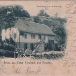 Hessen - Unter-Sensbach Hebsthal Gasthaus sw-AK gelaufen/Beerfelden 1900