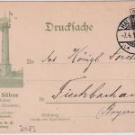 DR - Halstenbek 1910 illustr. Firmendrucksache n. Fischbachau