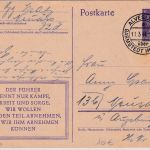 DR - Alveslohe ü. Barmstedt (Holstein) Poststelle I Ganzsache n. Neusäss 1944