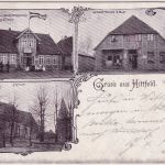 Niedersachsen - Hittfeld Schlachterei geschäftshaus etc. sw-Mehrbild-AK 1902