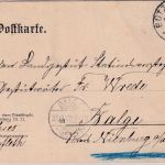 DR - Bützfleth 1908 K1 Dienstpostkarte/Frei lt. Ablösung Nr.21 n. Balge