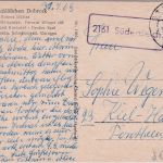 BRD - 2161 Süderdeich Poststelle I ra1 Karte Stade - Kiel 1963