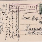 DR - Oldenbüttel ü. Hanerau-Hademarschen Landpost-Ra3 Karte n. Burgstedt 1932
