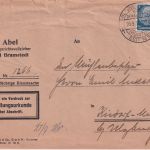 DR - 2x25+4 Pfg. Hindenburg Wz. Waaben Zustellurkunde Bad Bramstedt Kisdorf 1933