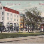Schleswig-Holstein - Neumünster Hamburger Engros-Lager farb. AK gelaufen 1909