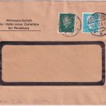 DR - 8+4 Pfg. Reichspräsidenten Perfin "CH" Firmenbrief Rendsburg 1932