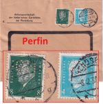 DR - 8+4 Pfg. Reichspräsidenten Perfin "CH" Firmenbrief Rendsburg 1932