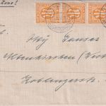 AM-Post - Flensburg Reichspost 25.5.46 4x6 Pfg. amerik. Druck Brief