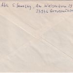 BRD - 400+50 Pfg. Frauen Einschreibebrief Grevesmühlen 1993 Aushilfs-R-Zettel