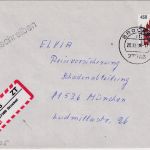 BRD - 450 Pfg. SWK Einschreibebrief Brockel - München 1996 R-Label !