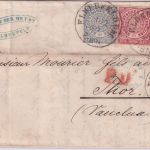 NDP - 2+1+1/2 Gr. dst. Brief n. FRANKREICH K2 Elberfeld Bhf. - Thor 1869