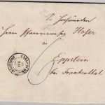 Baden/Bayern - Carlsruhe Stadtpost 19. MAI K2 Portobrief 1860