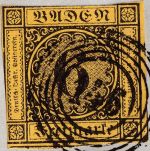 Baden - 3+6 Kr. Ausgabe 1853/55 Brief Ring 146 Überlingen - Mannheim 1858