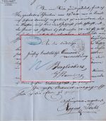 Hamburg - Th&T Postamt K1 Portobrief (12 Kreuzer) n. Burglisberg b. Bamberg 1857