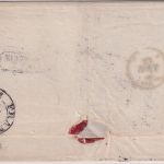 Schweiz - Bienne 1853 Aout 22 L2 + Ra2 "Schweiz TT" Portobrief n. Bremen