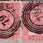 Baden/Frankreich - 2x3 Kr. Ausgabe 1862 Brief 79/Lahr - Strassbourg 1864
