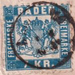 Baden/Bayern - 7 Kr. Ausgabe 1868 Brief Mannheim - München 1869