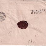 Baden/Bayern - 7 Kr. Ausgabe 1868 Brief Mannheim - München 1869