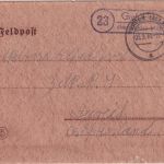 DR - (23) Groß Heins ü. Verden Landpost-Ra2 Feldpostbrief n. Aurich 5.9.44