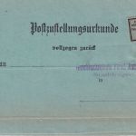 DR - Bremerhaven 1910 Frei d. Ablösung Nr. 8 Postzustellurkunde n. Stadthagen