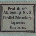 DR - Bremerhaven 1910 Frei d. Ablösung Nr. 8 Postzustellurkunde n. Stadthagen
