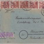 All.Bes./Währungsreform - 10x24 Pfg. Arbeiter Brief Bremerhaven Hannover 22.6.48