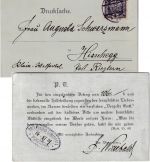 Österreich - 3 H. Krone Drucksachenkarte Feldkirch Hirschegg/Kleinwalsertal 1919