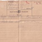 Bayern - Telegramm Vordruck Nürnberg 1914 aus Grafenwöhr