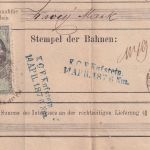 Österreich/Bayern - KGE Kufstein 1875 blauer L2 Frachtbrief n. Freilassing