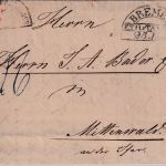 Bremen/Bayern - Th&T Postamt HKS Auslagenbrief (Nürnberg) n. Mittenwald 1840
