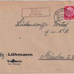DR - Vethem ü. Walsrode Landpost-Ra2 Brief n. München 1936