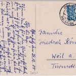 BRD - (20a) Ostenholz ü. Walsrode Poststelle I Karte n. Weil