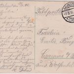 DR - Munster (Lager) 1915 Tagesstpl. Feldpostkarte (Lager-AK) n. Cramme b. Barum