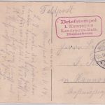 DR - Munster (Lager) 1914 Tagesstpl. Feldpostkarte (AK engl. Kriegsgefangene)