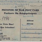 USA - POW Camp Fort Knox 9.4.45/New York 30.4.45 Kriegsgefangenenkarte