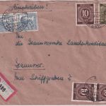 All.Bes. - Bad Rehburg ü. Wunstorf Poststelle I Einschreibebrief n Hannover 1947
