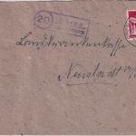 Bizone - (20) Büren ü. Neustadt a/R. Landpost-Ra2 Brief n. Neustadt a/R 1948